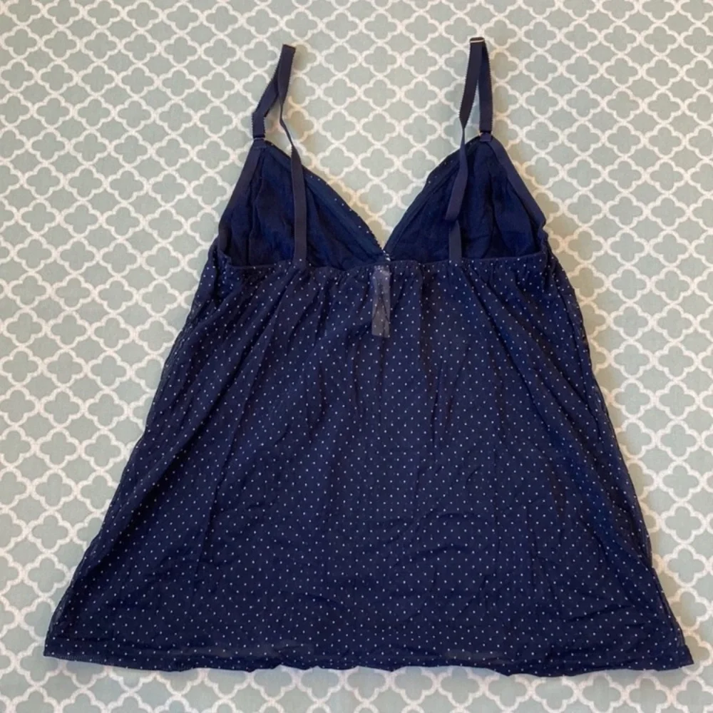 Gilligan & O’Malley Polka Dot Nautical Sleep Cami XL - Picture 2 of 8